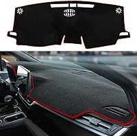 Vista 15 de Cubierta de salpicadero para Corolla 2019, 2020, 2021, 2022, 2023, 2024, 2025, 2026, accesorios antideslizante para consola central (borde negro)