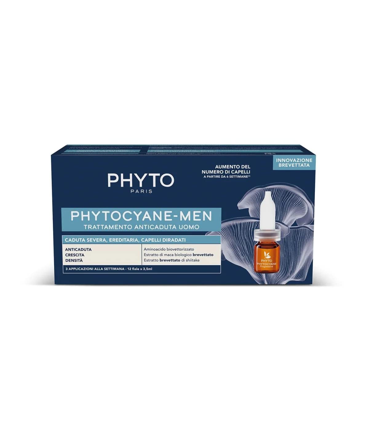 PHYTOCYANE MEN LECZENIE PRZECIWKI WŁOSÓW MĘŻCZYZNA 12 ampułek