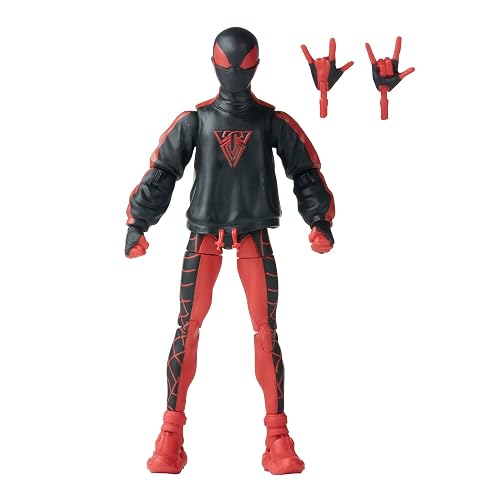 Marvel Legends Series Miles Morales Spider-Man, Collectible 6-inch Action Figures, 2 Accessories