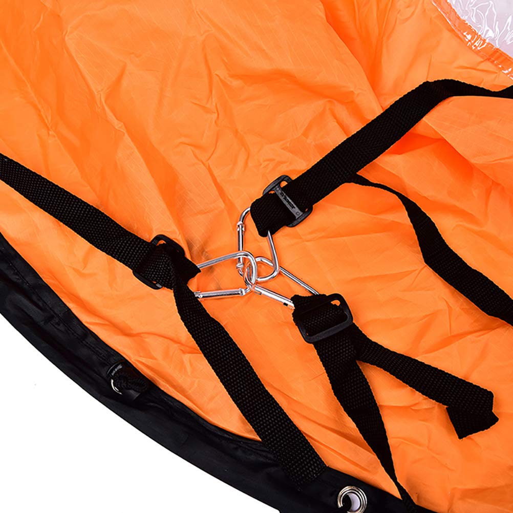 TIANTIAN Kayak Boat Wind Sail Sup Paddle Board Vela Canoa Vela Barche a Canoe WindWindWindow Pieghevole Durevole Downwind Kayak Vela Kit con Finestra Trasparente Surfling per Kayak Barca a Vela Canoa