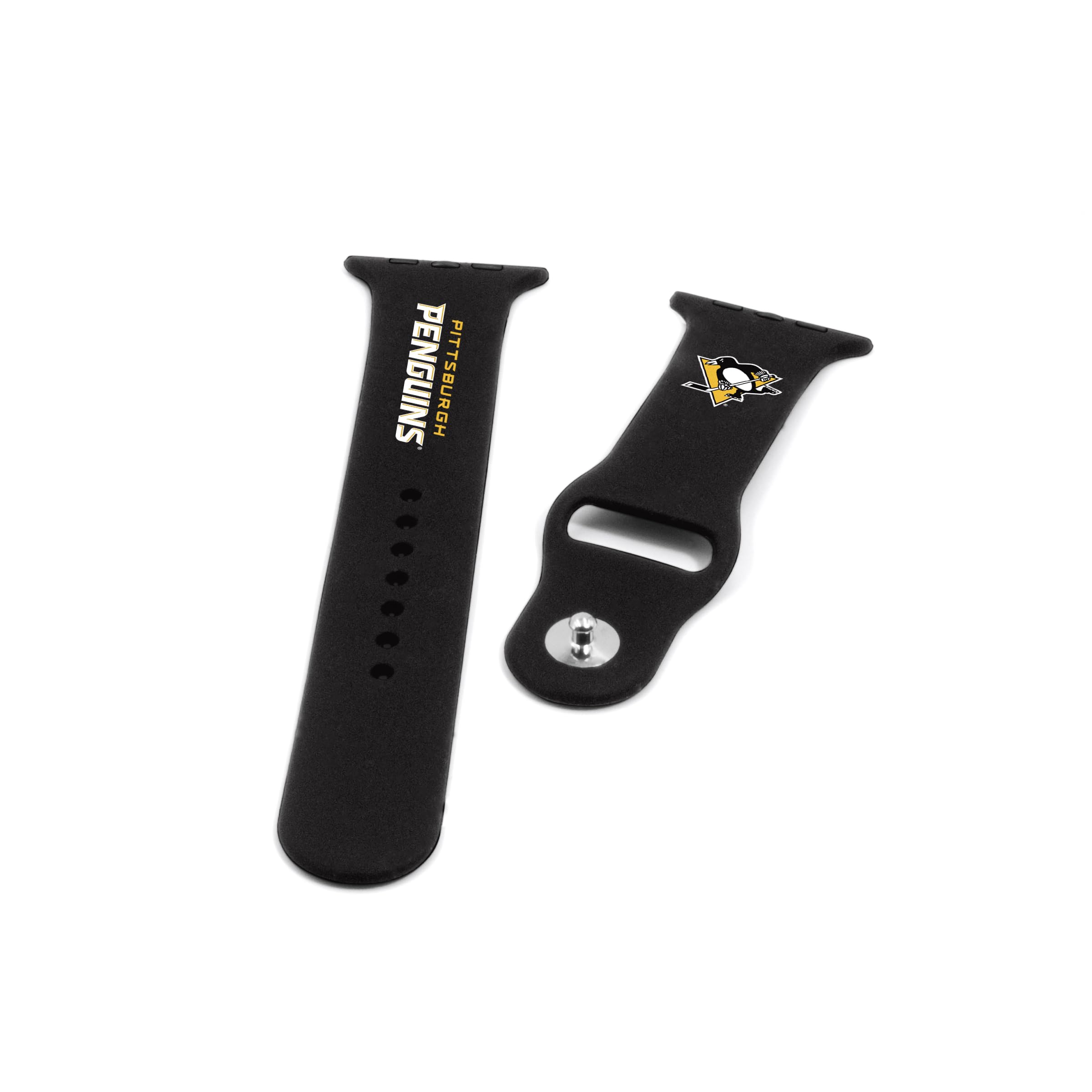 SOAR NHL Silicone Watch Band 42mm, Pittsburgh Penguins