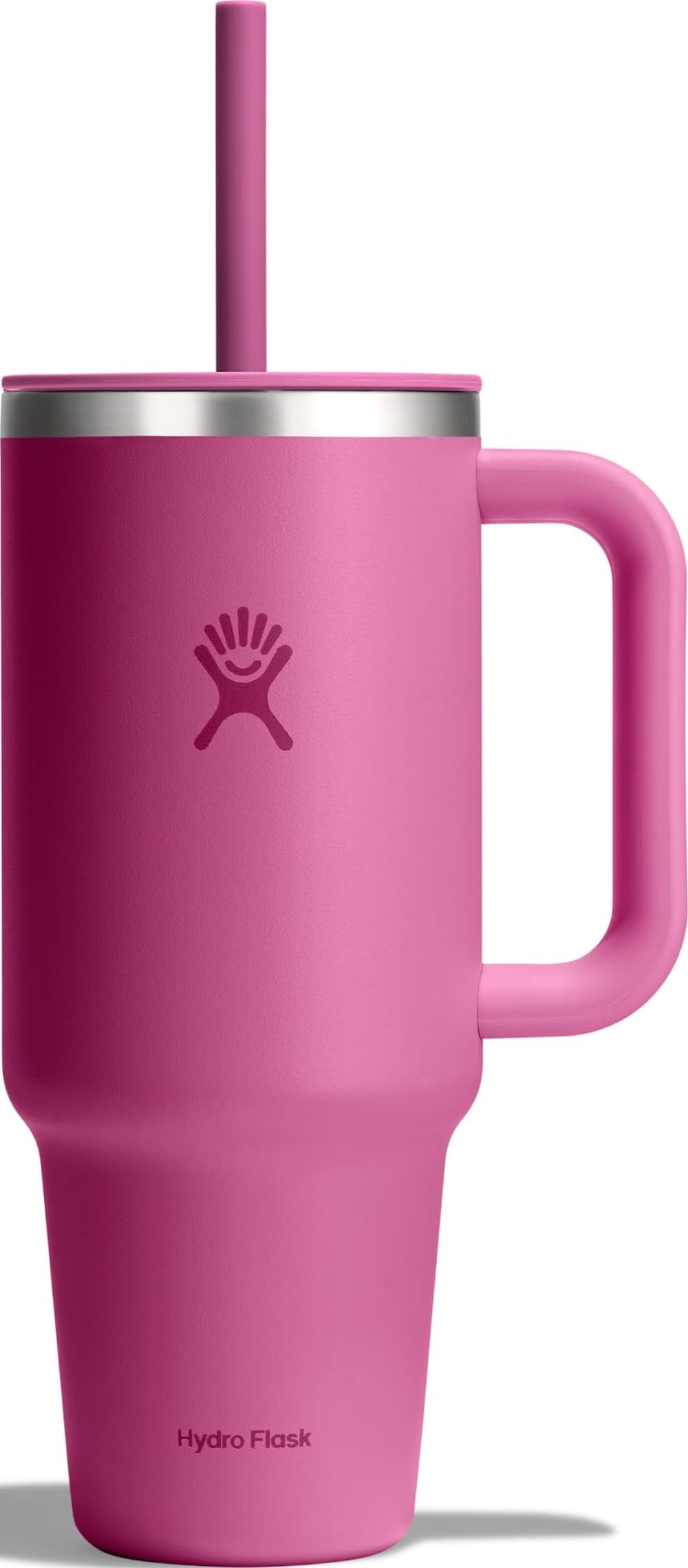 HYDRO FLASK - Travel Tumbler 1180 ml (40 oz) mit verschließbarem Press-In-Strohhalmdeckel - Edelstahl - Doppelwandige Vakuumisolierung - Spritzwassergeschützter Deckel - Reef