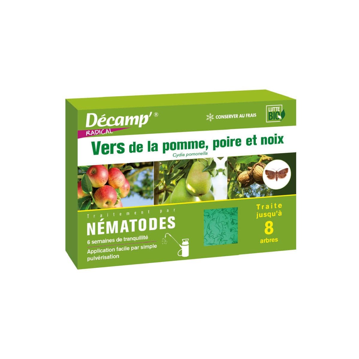 Décamp' - Nématodes SF Anti carpocapses (Pomme, Poire, Noix) 30M - 60m²