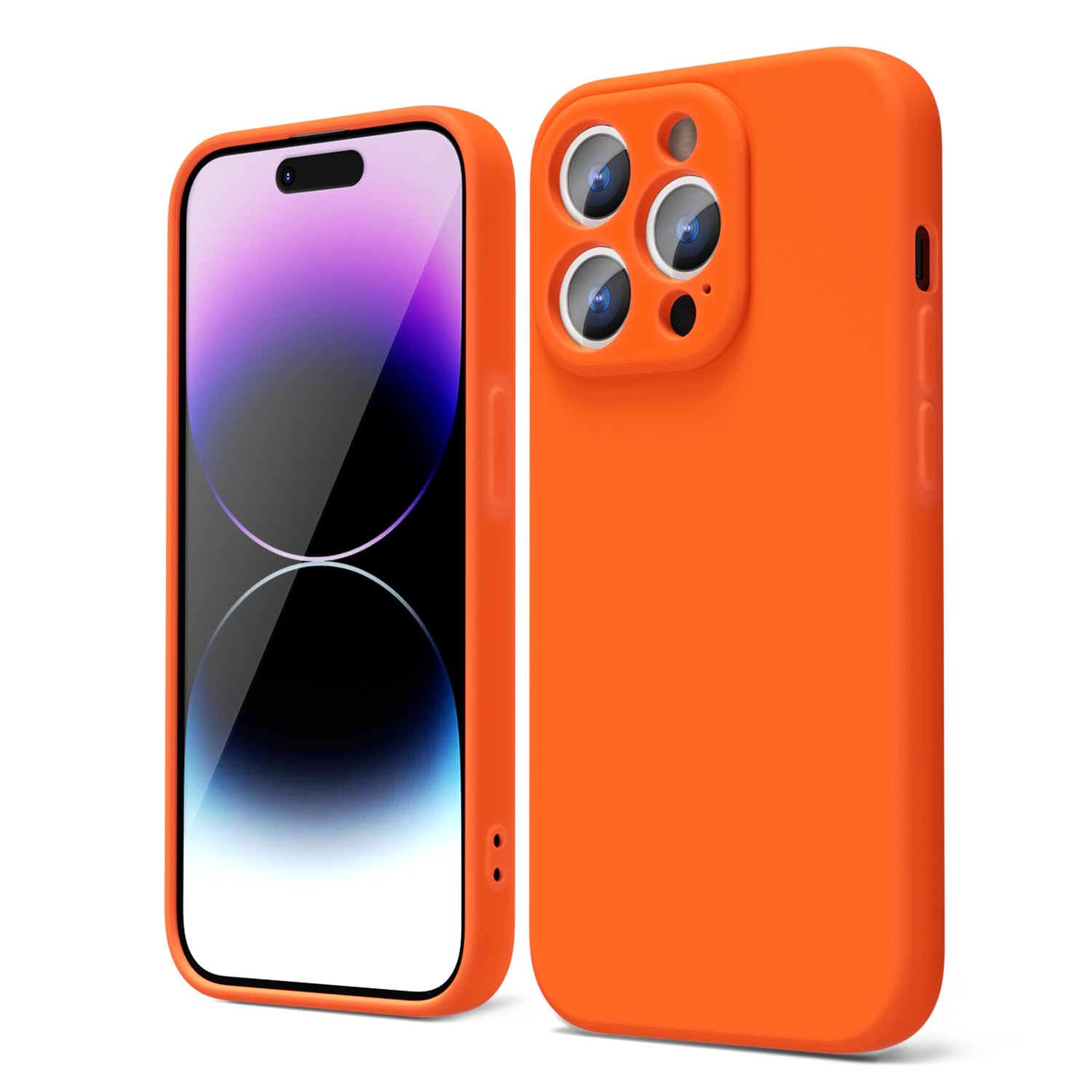 oakxco for iPhone 16 Pro Max Case Liquid Silicone, Soft Rubber Gel Elegant Aesthetic Basic Simple Cover, Cute Thin Slim TPU Matte Solid Color Plain Smooth Case for Women Girl, Light Pink — view 1055