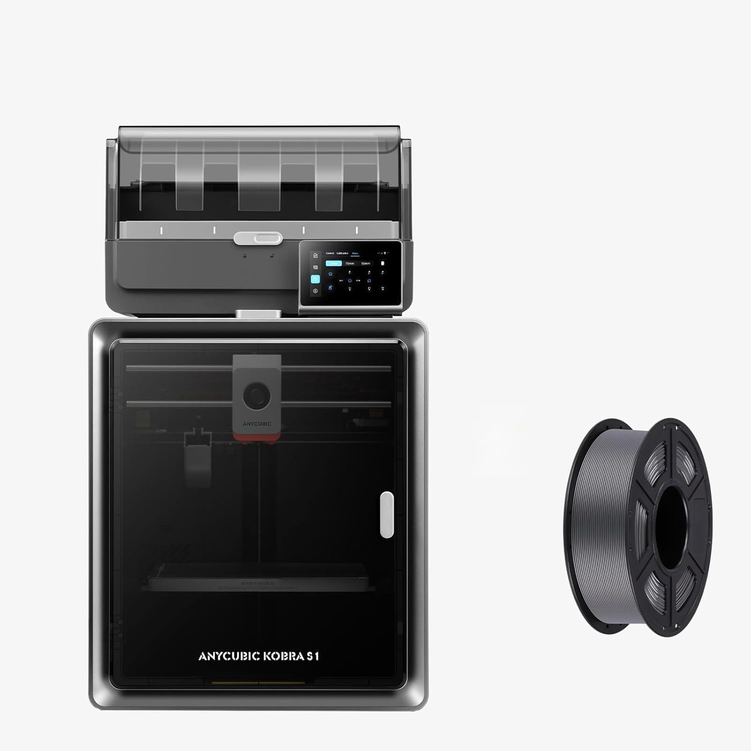 ANYCUBIC Kobra S1 Combo Stampante 3D e PLA Filamento 1KG, Asciugatura e Stampa in Uno, 600 mm/s ad Alta Velocità