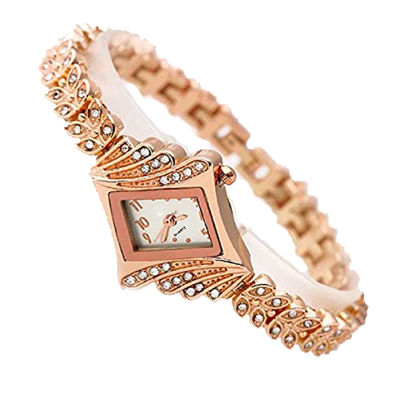 Ociel New Women Designer Bracelet Rose Gold Stone Studded Fancy Party & Casual Wear Alloy Strap Ladies Analog Watch for Girls (B09FQFS6D8) Amazon Price History, Amazon Price Tracker