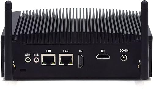 WEIDIAN Mini ventilador industrial PC Windows 11 Pro 16 GB RAM 512 GB SSD In-tel Core i5 7300U Mini computadora de escritorio con gráficos HD 620 2*