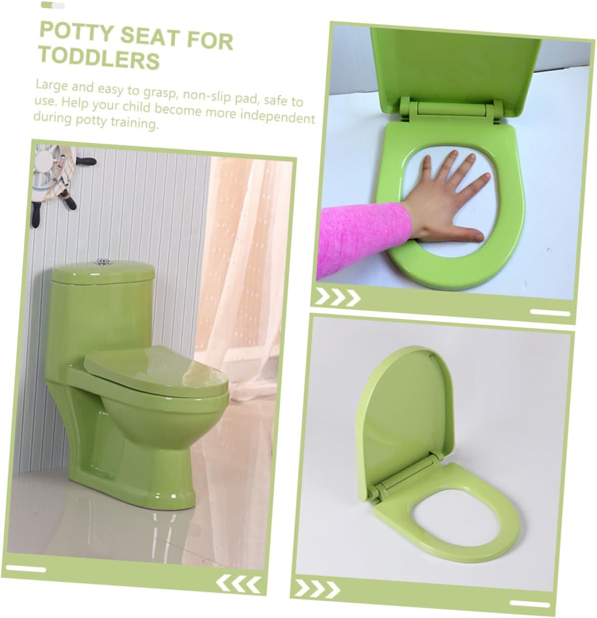 PRETYZOOM Portable Toilet Training Seat Lightweight Potty Seat for Boy Girl Easy to Clean Comfortable Design for Indoor and Outdoor Use for Boys and Girls