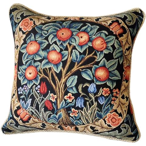 Artsence Pillow Cover FRUIT Decorative Jacquard Weave Tapestry Cushion Cover Cotton 18”x18" Cover