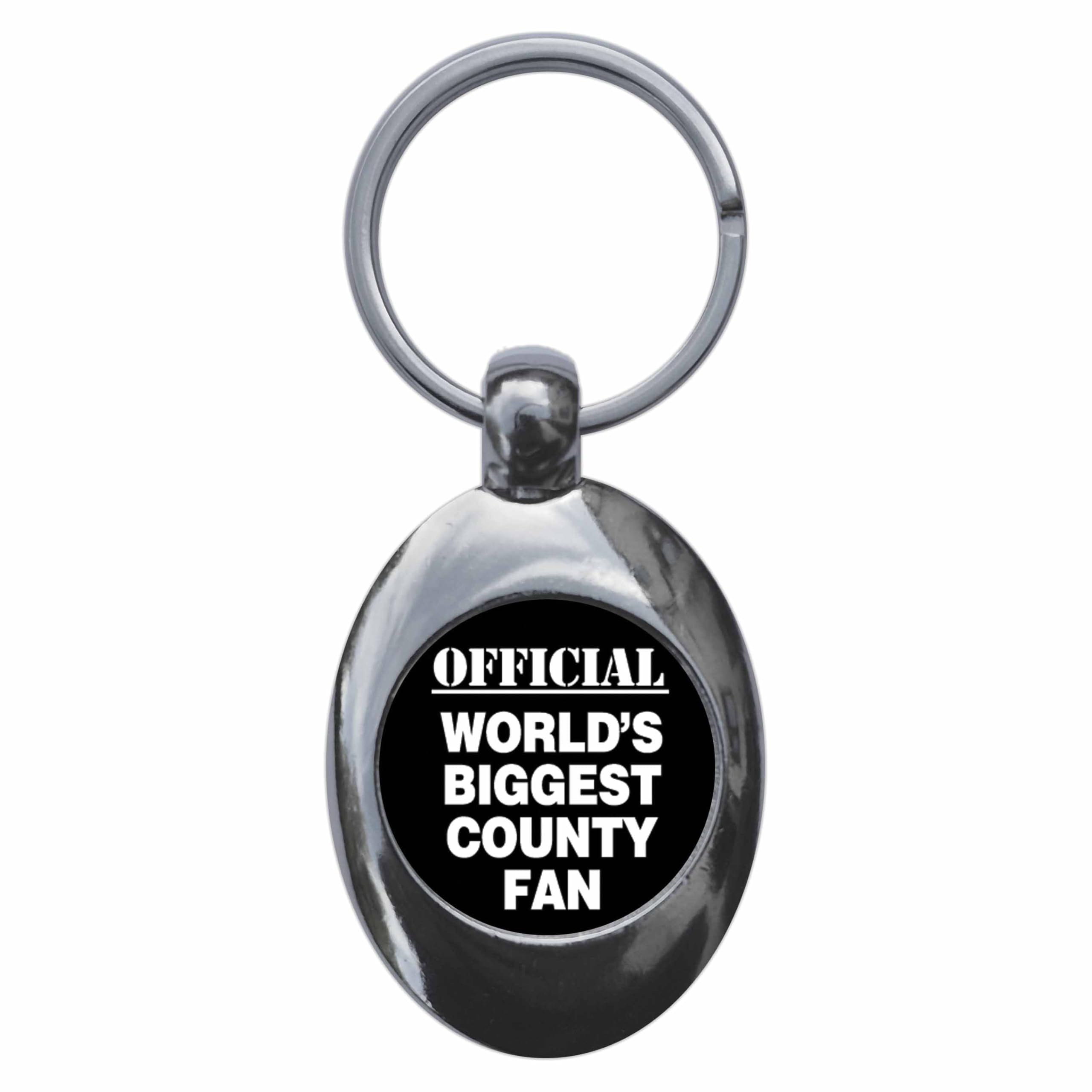 Ozorath World's Biggest County Fan Keyring Keychain With Trolley Coin