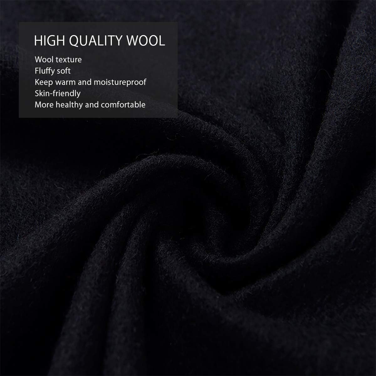 Winter Premium Plain Cashmere Scarf For Women Pashmina Tassel Soft Wool Long And Thickened Shawl Wrap