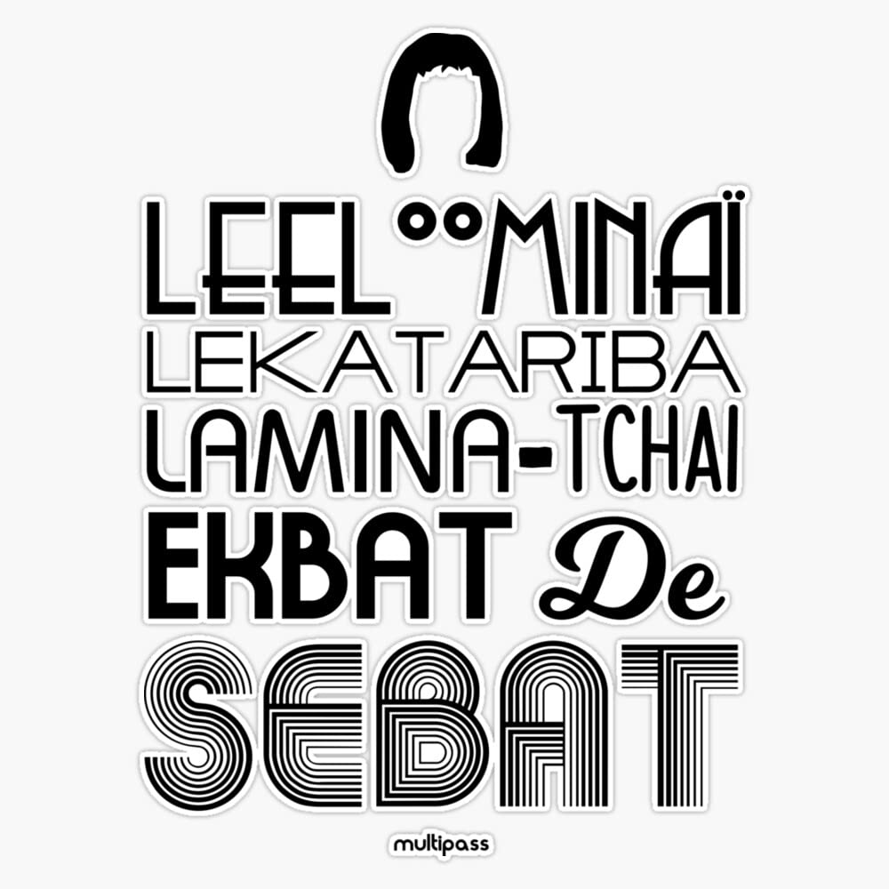 American MagnetLeeloo's full name Sticker Vinyl Bumper Sticker 6 Mil Thick - Size 5"