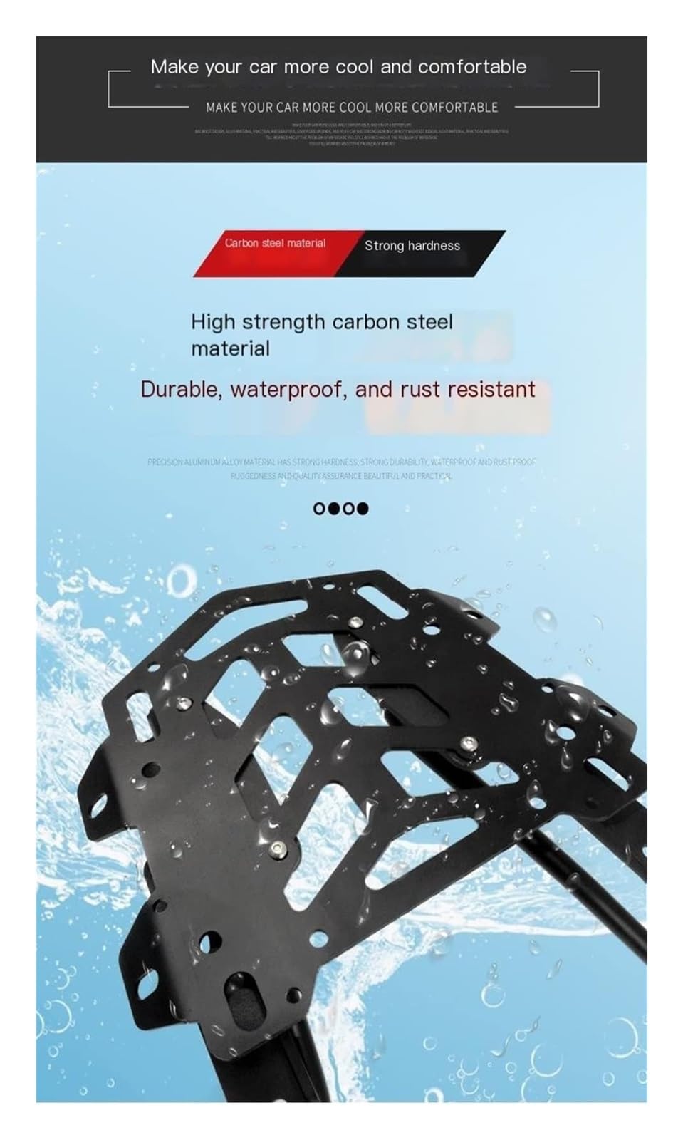 para CRF1100L 2020-2021 Estante Trasero De Acero Al Carbono Portaequipajes para Caja Trasera Todoterreno Modificada Portapacchi Moto
