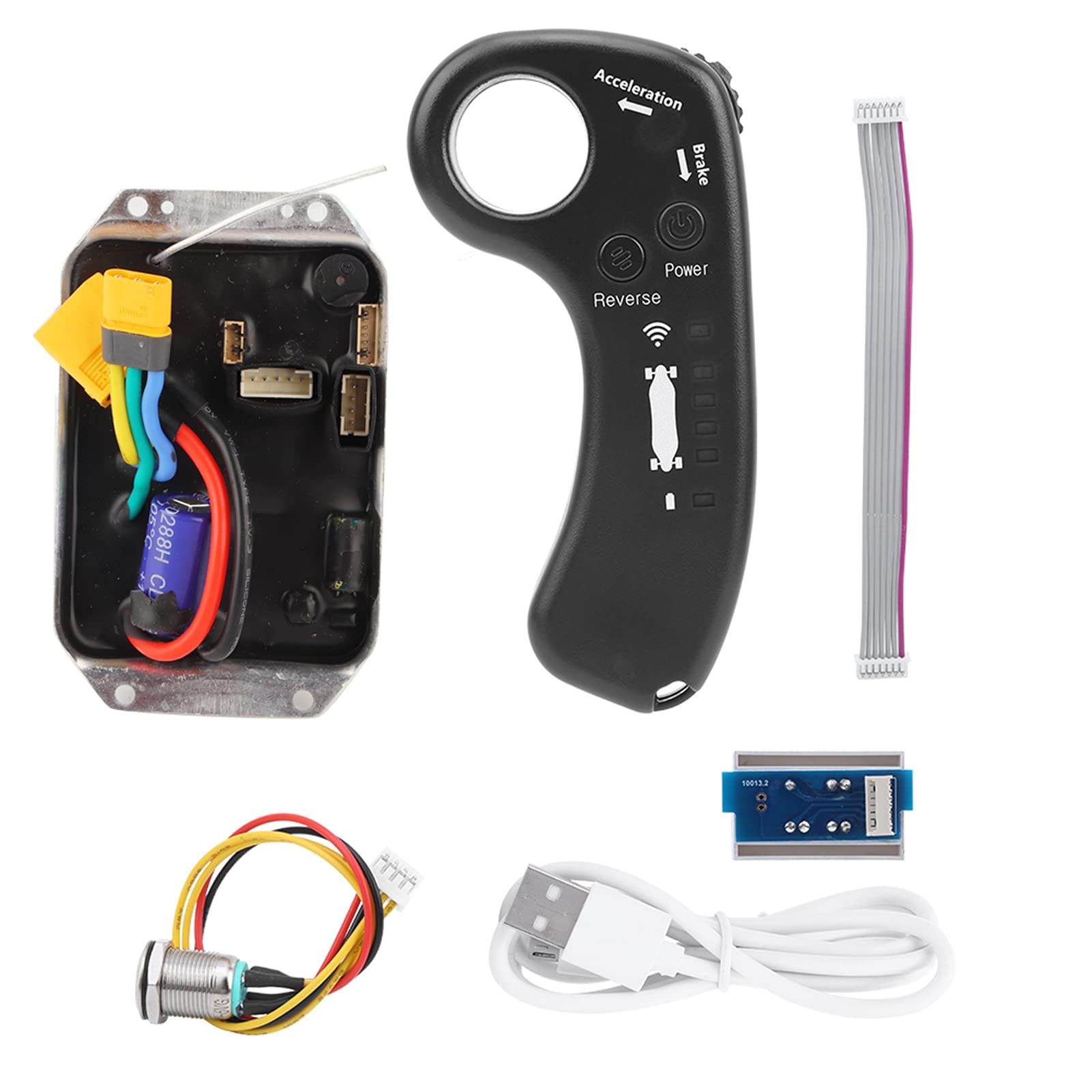 Kit ESC per skateboard elettrico Demeras 36V, controller per skateboard elettrico, longboard e telecomando, kit di sostituzione ESC a doppio motore.