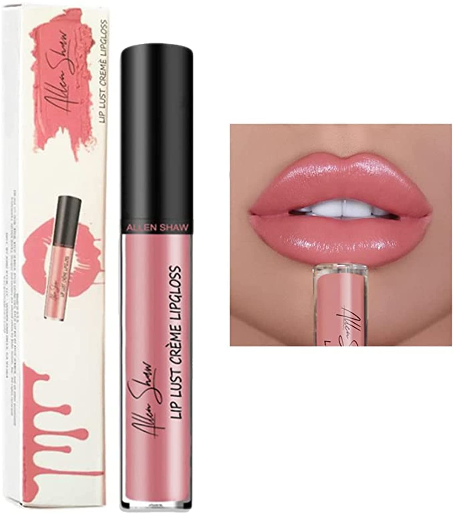 12 Color Cream Texture Lipstick Waterproof. Lip Lust Creme Lip Gloss. Liquid Lipstick. Waterproof Lip Gloss. Long lasting Lip Gloss. Smooth Gloss Lip (4#)