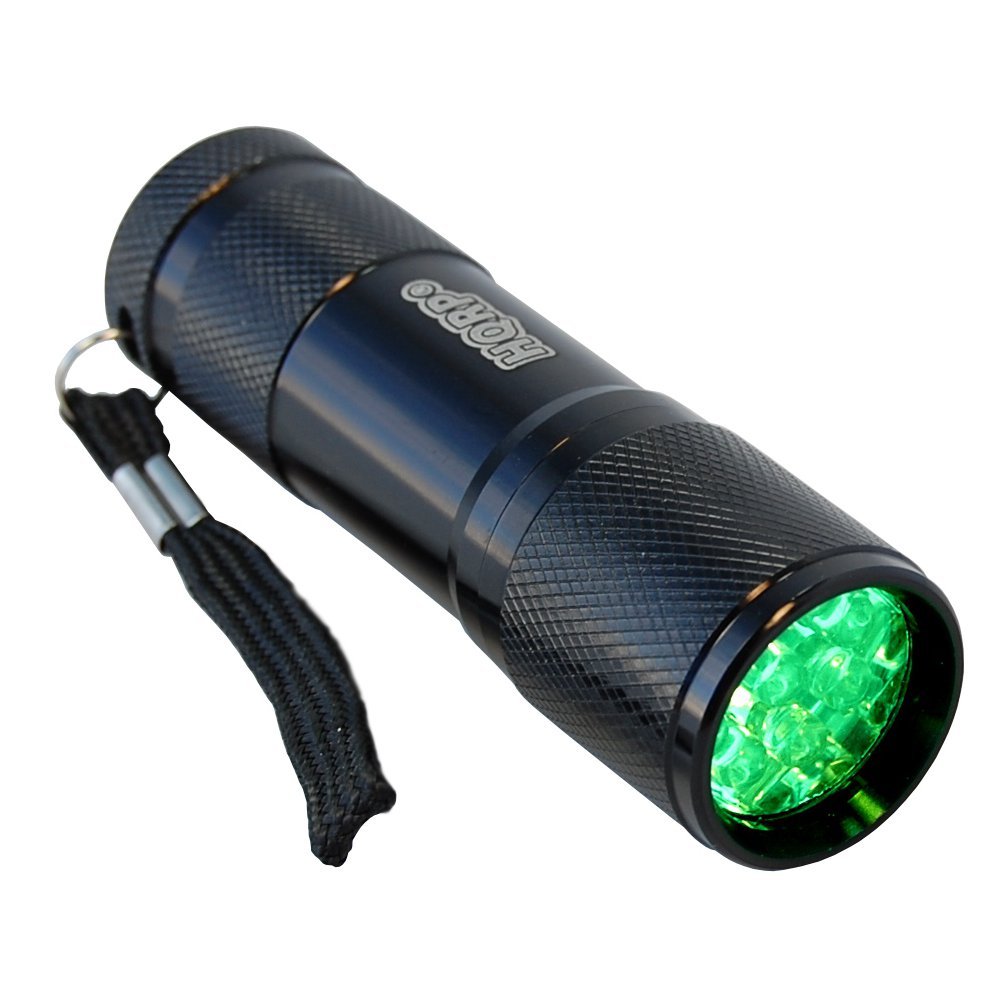 Amazon.com: HQRP Powerful Green Light Flashlight with 9 LEDs for