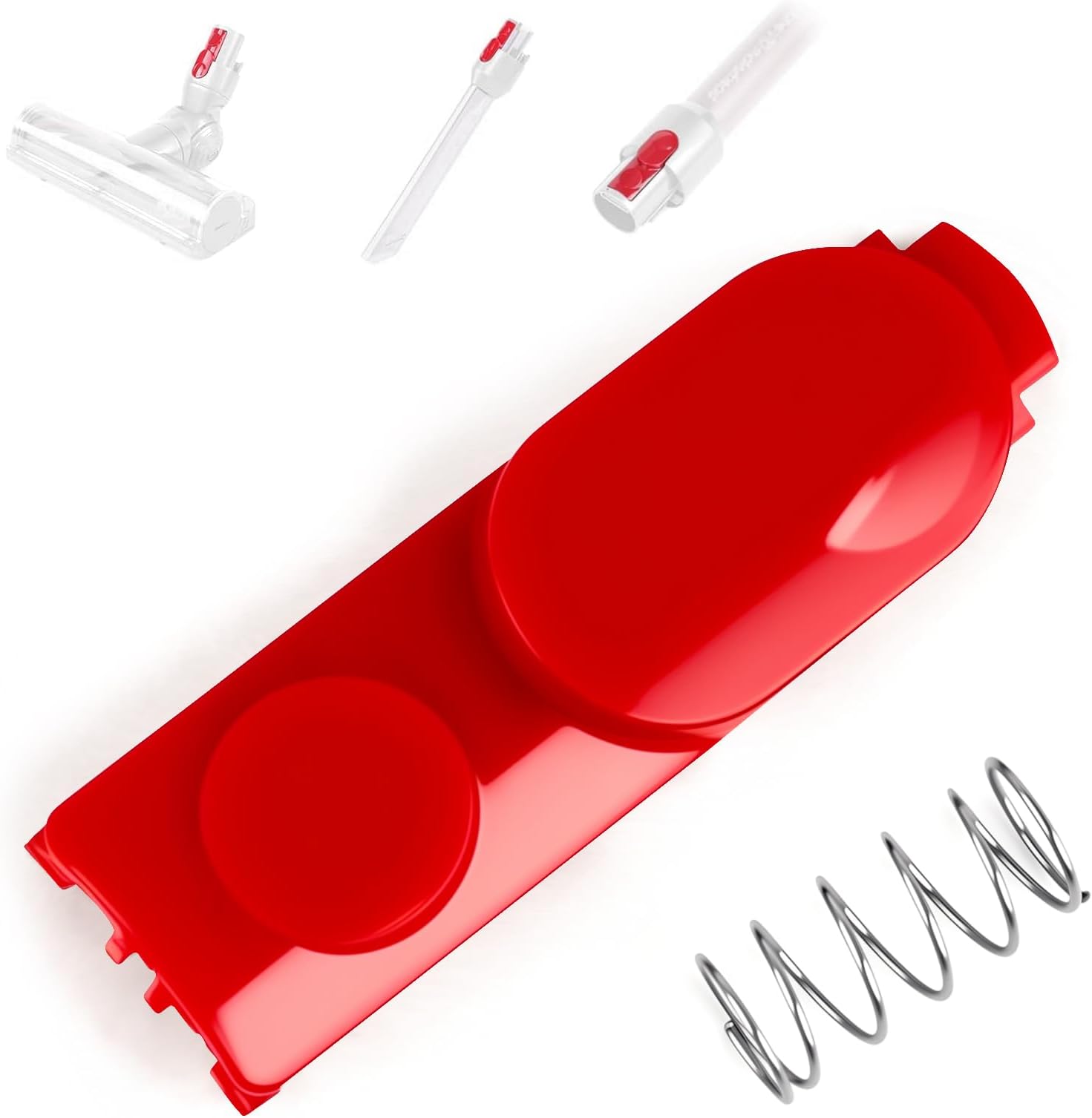 Chuancheng Cleaner Head Clip Latch Tab Button & Extension Wand for Dyson V7 V8 V10 V11 V15 Vacuum Cleaner Replacement, Switch Button with Spring Accessories