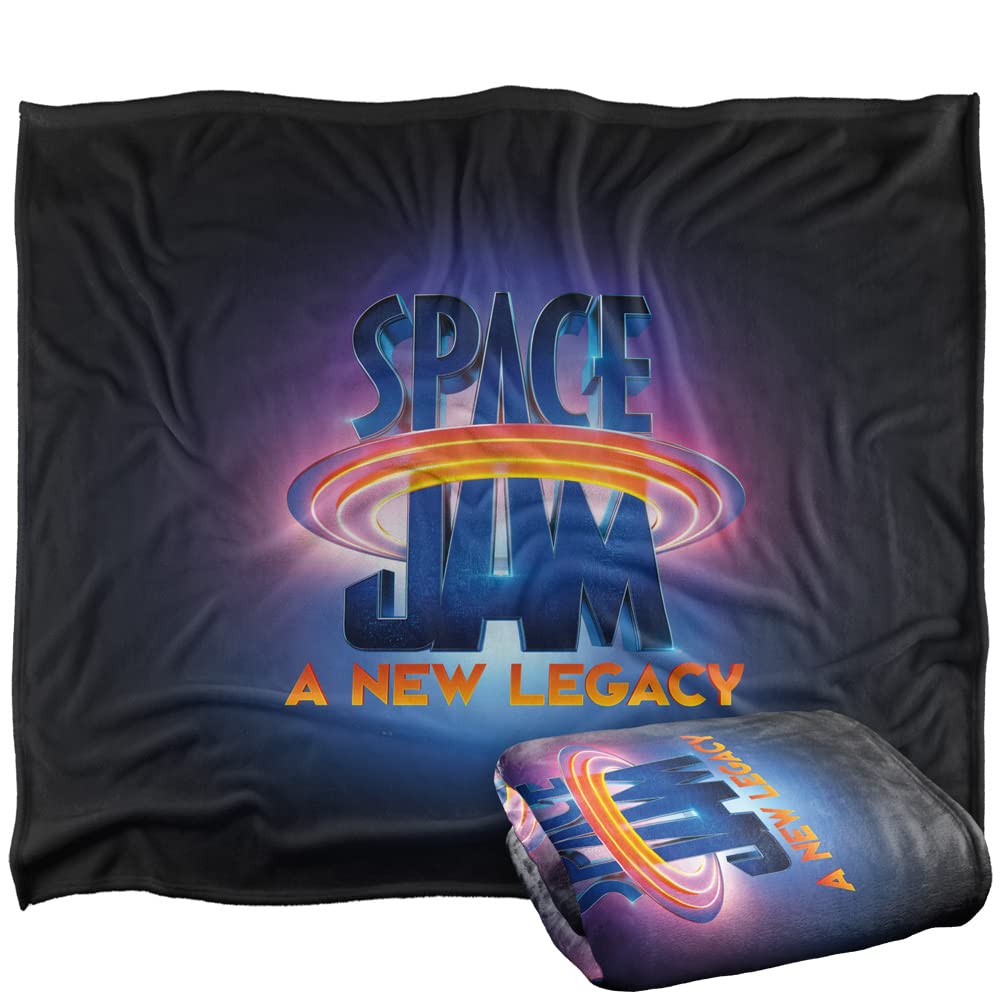 Idée cadeau plaid Space Jam 2 LOGOVISION couverture douce geek 152 x 127 cm