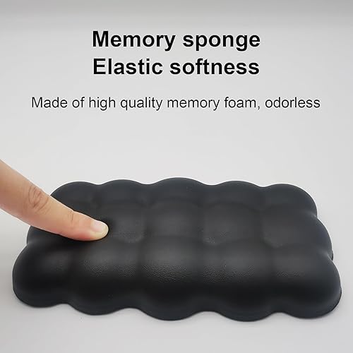 Miniatura 7 de Owemtao Cojín para codo de automóvil, soporte de codo izquierdo de piel sintética, almohadillas de espuma viscoelástica, cojín extraíble para