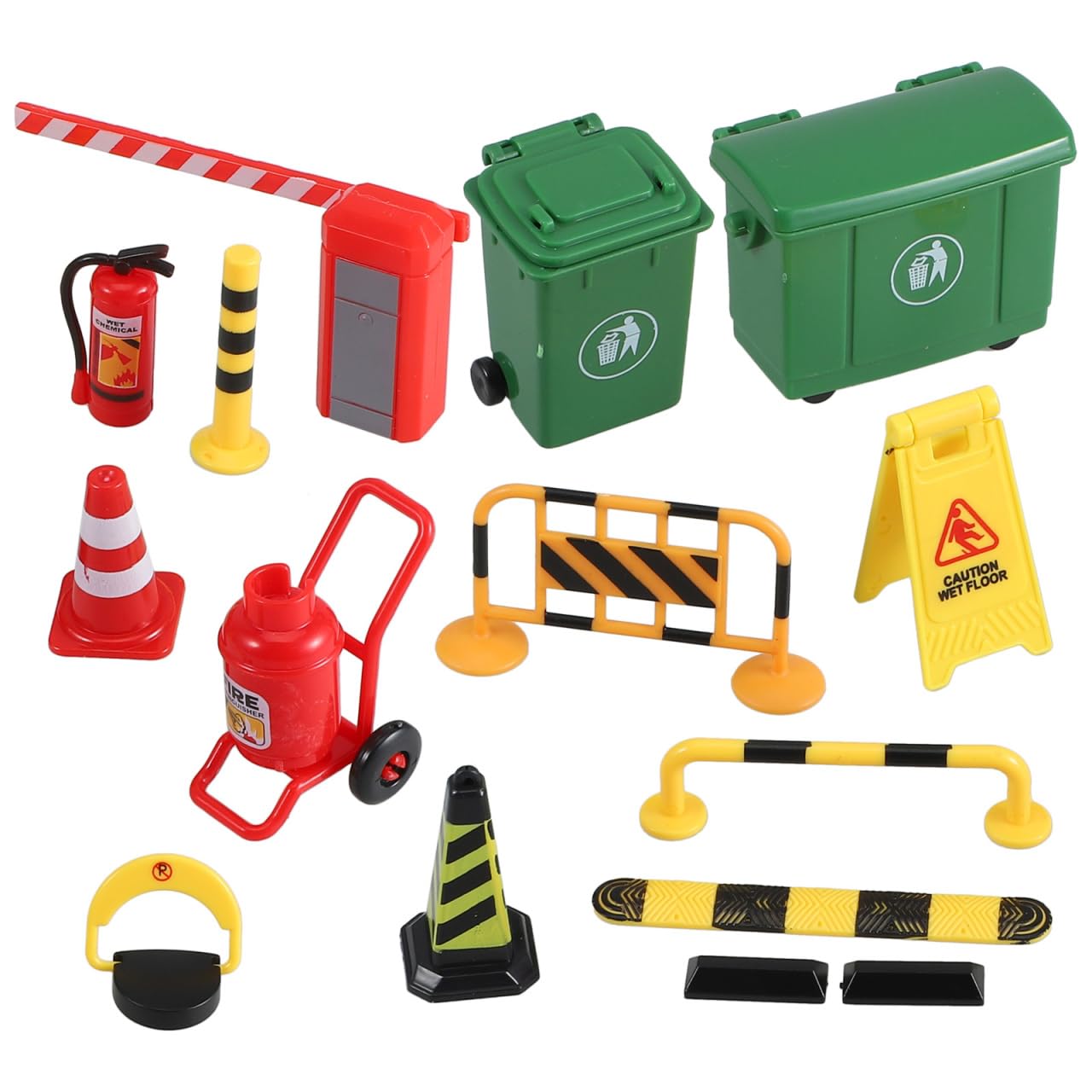 TOYANDONA 1 Set Miniature Traffic Roadblock Mini Signal Model Traffic Road Sign Toy School Teaching Miniature Traffic Barrier Mini Simulation Model Miniature Traffic Sign Tiny Toys