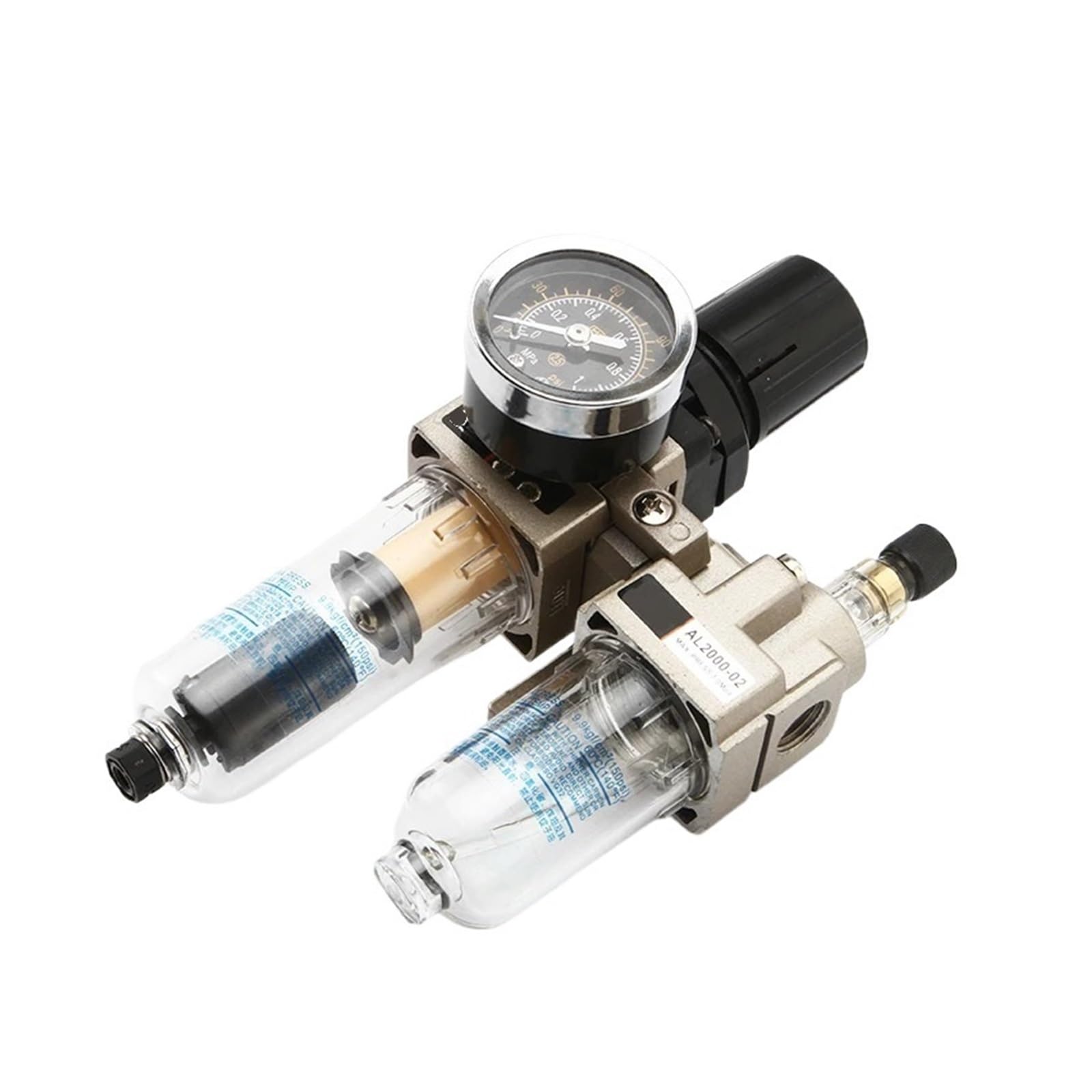 AC2010-02, AC2010-02D Filtr regulatora ciśnienia w oponach ze smarownicą, separatorem oleju i wody, urządzenie do uzdatniania powietrza (AC2010-02D)