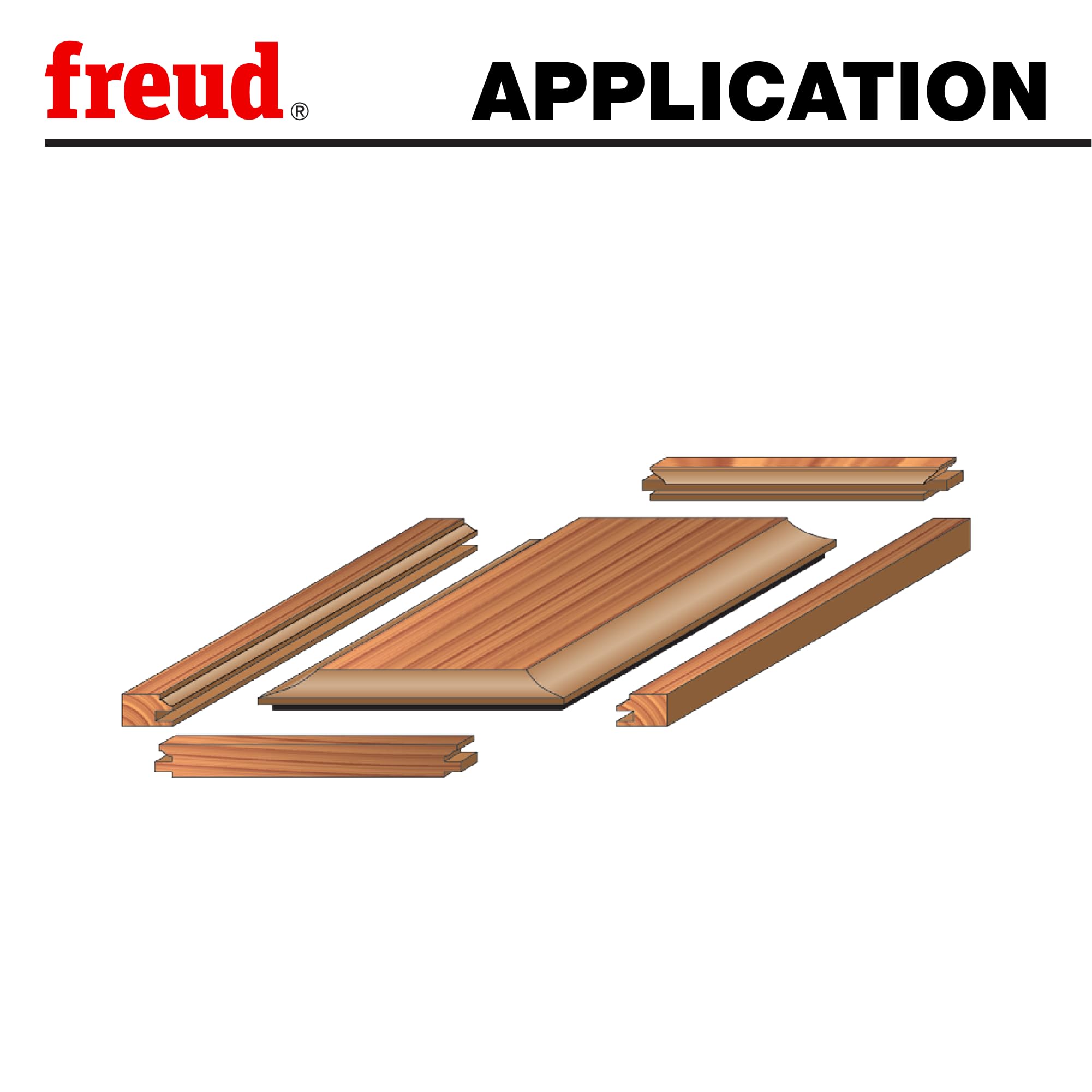 Freud 3-Piece Cabinet Bit Set - Long Tenon Doors -6