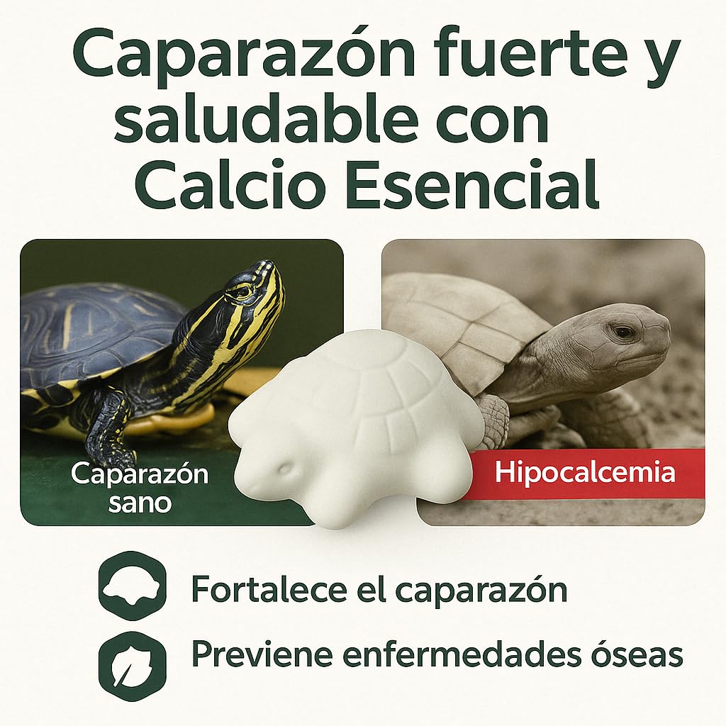 Moly Lot de 30 Blocs de Calcium vitaminé pour Tortues d'eau | Comprimés de carbure de Calcium dissolubles dans l'eau à libération Lente pour Tortues | Renforce la Carapace | Neutralise Le pH de