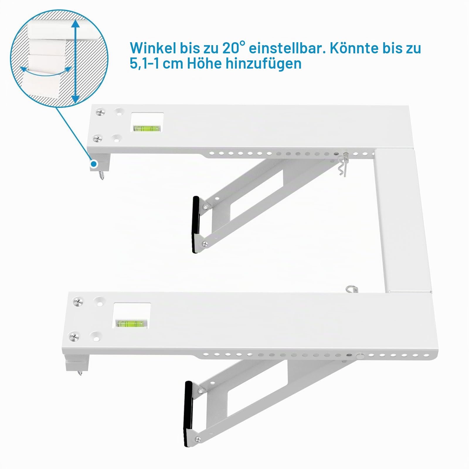 qualward Fenster Klimaanlage Support Halterung Heavy Duty AC Support up to 180 lbs weiß