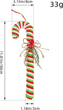 Christmas Decorations Pepper Sticks - Hanging Peppermint Candy Pendants