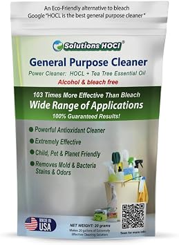 All Purpose Powder Cleaner Fragrance Free 20g | Multi-Surface Cleaner for Kitchen Appliances, Stainless Steel, Grills, Tiles, Glass Cooktops Eco-Friendly Cleaning Supplies