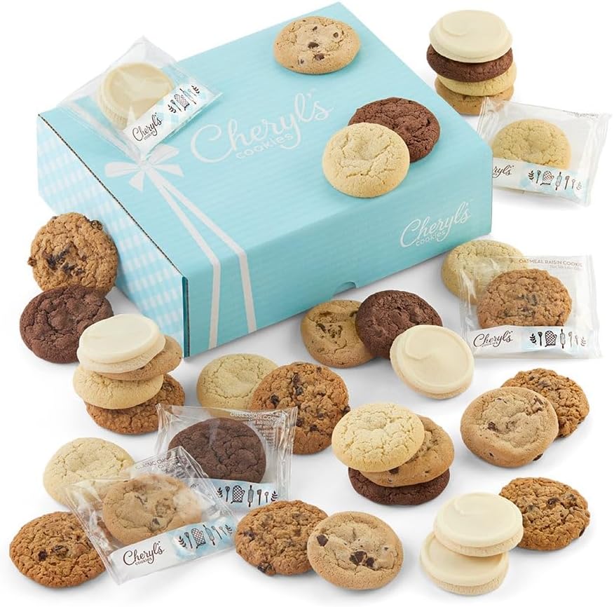 Cheryl's Cookies® Bow Gift Box w/ 12 ButtercreamFrosted