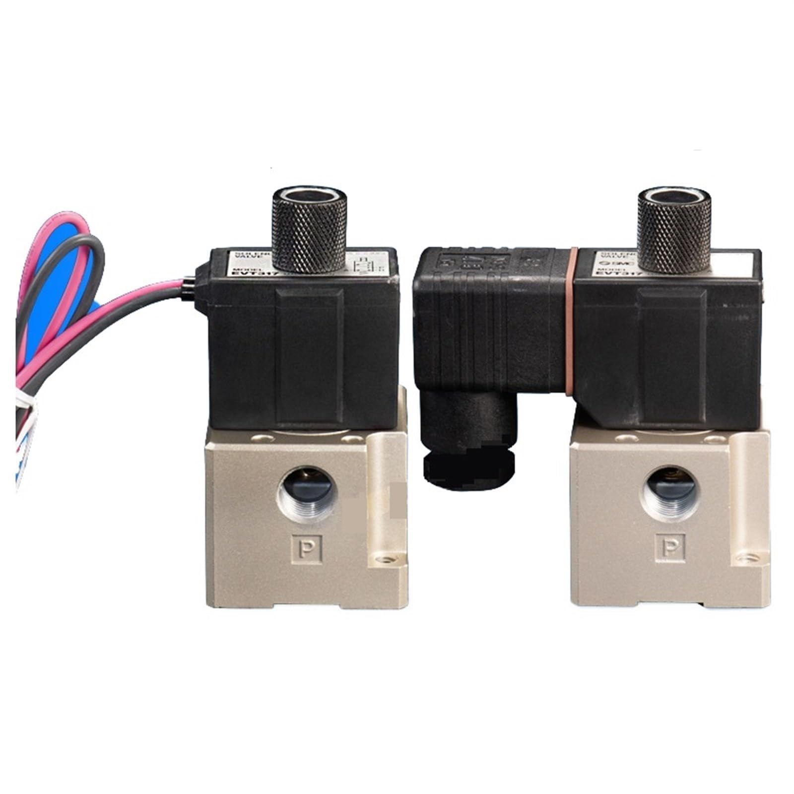 Dqsurantw One Color Two Position Three-Way Solenoid Valve Pneumatic Vacuum High Frequency Vt317-5G-02 Vt317v-4D-02(Vt317-3Dz-02)
