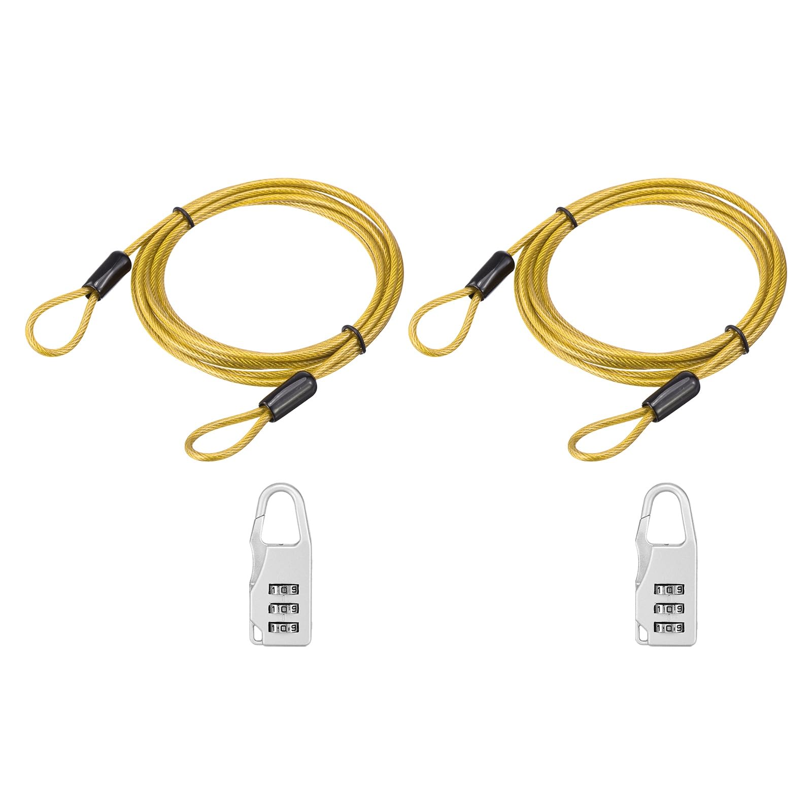 Cable de seguridad de 0.1" para proteger maletas y equipaje en estaciones 8