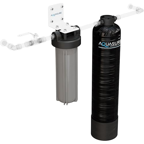 Aquasure Serene Lite Whole House Salt-Free Water Conditioning Descaler System with Triple Purpose Pre-Treatment Filter (800,000 Gallons Salt-Free System)