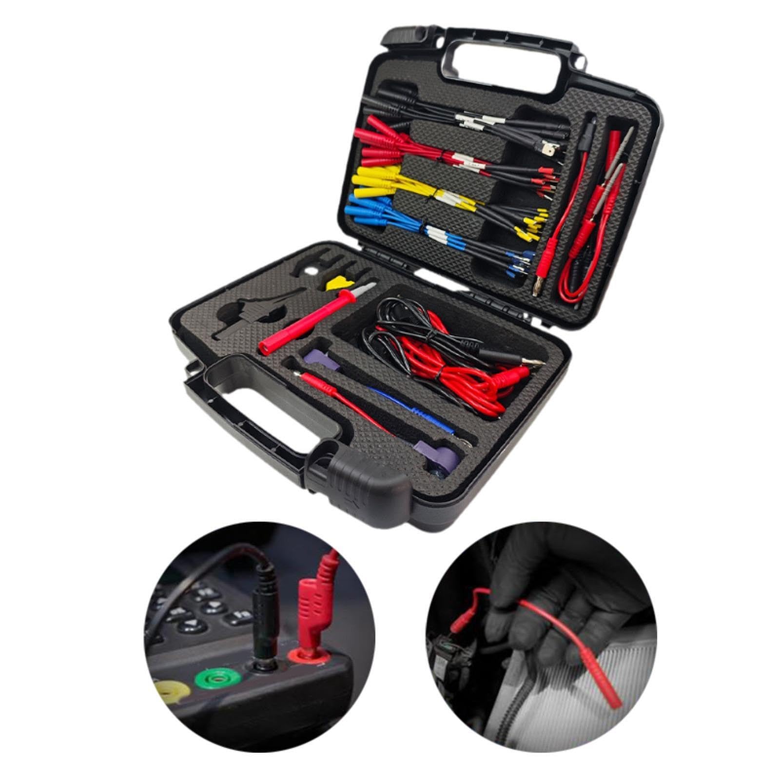Multimeter Messleitungen Set, Elektrokabel Set, Kfz Schaltungstest, Unverzichtbares Zubehör für Elektronikbegeisterte, Praktischer Kfz Schaltungstest