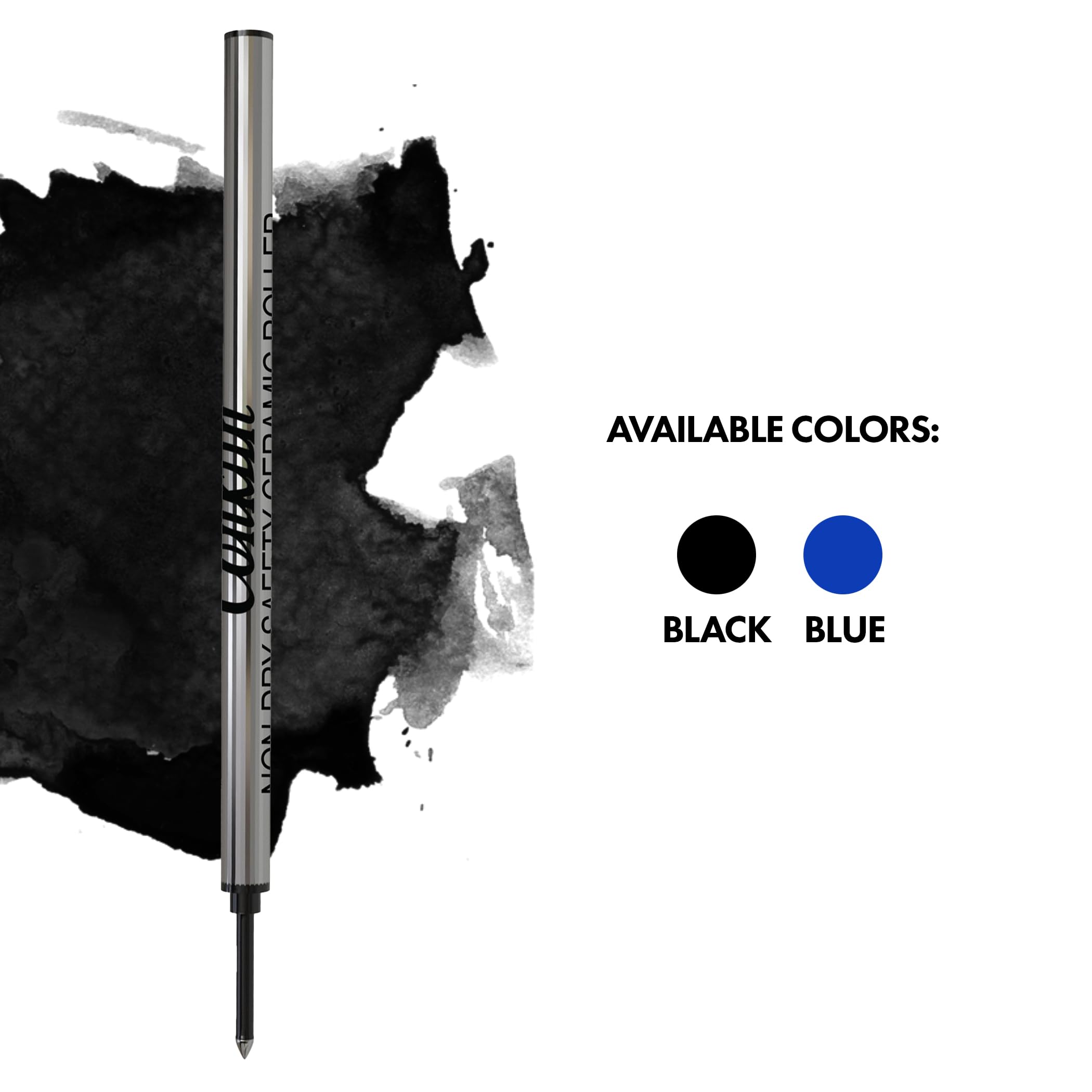 Conklin Recambio de bola rodante de cerámica no seca, color negro (tubo de 50 piezas)