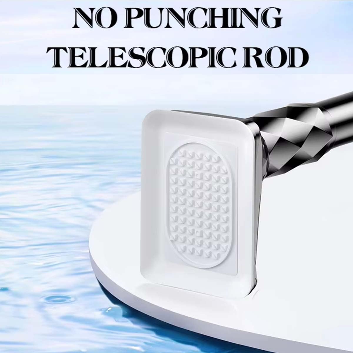 Tringles à rideaux réglables en acier inoxydable, ajustement par pression antidérapant, sans perçage, pour salle de bain, cuisine et porte, 110 à 190 cm, violet