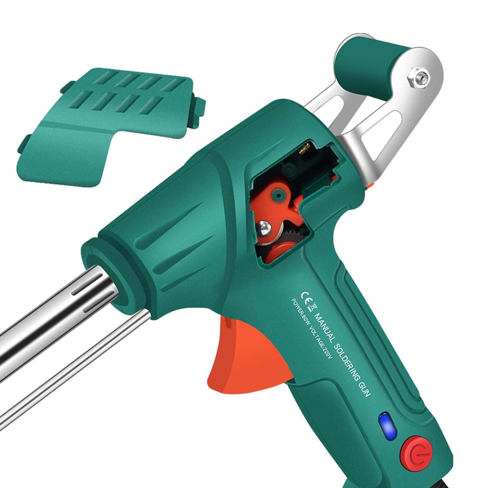 Pistola de Soldadura de Estaño con Calor Externo Portátil de 220V Soldador de Estaño Automático de Mano de 60W Soldador Eléctrico Doméstico para Reparación de Electrónica