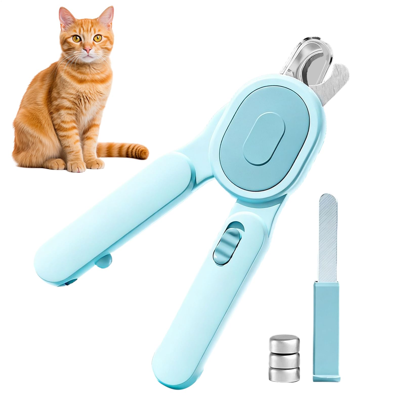 Generico Tagliaunghie per Cani e Gatti con Luce LED Integrata e Resistente | Tagliaunghie per Cani per Toelettatura per Cani di Taglia Media e Grande, Cuccioli, Gatti, Animali, Casa, Bagno, Canile