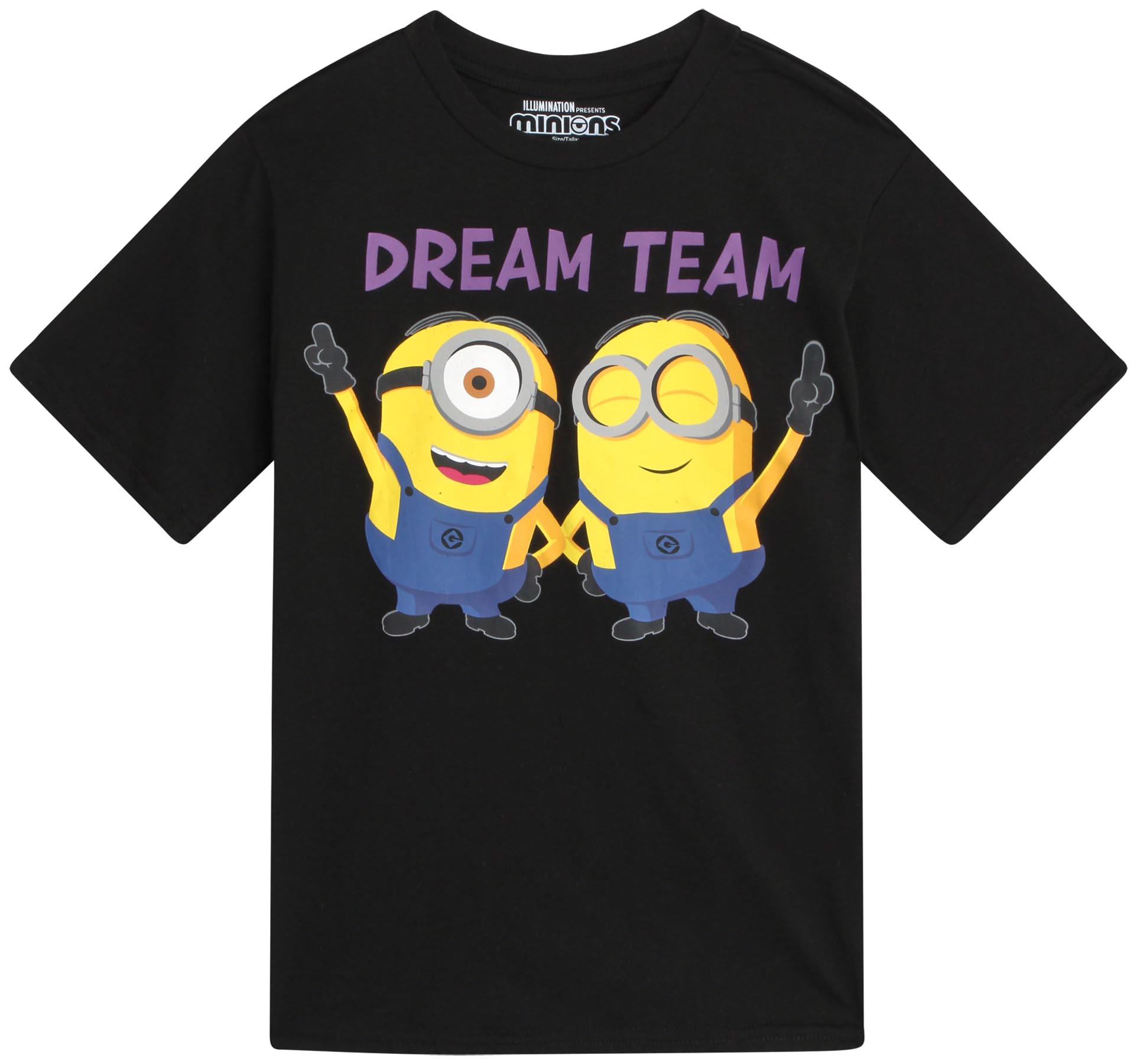 Minions Kevin Stuart Bob - Camicie da ragazzo - Confezione da 2 magliette a maniche corte con grafica per bambini e ragazzi (2T-16)