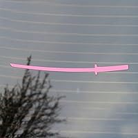 Vista 16 de Cosplay & Fan Gear Calcomanía de vinilo de espada katana ninja japonesa (blanca)