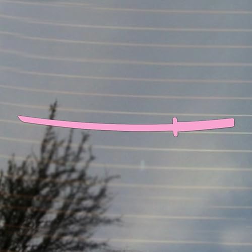 Miniatura 16 de Cosplay & Fan Gear Calcomanía de vinilo de espada katana ninja japonesa (blanca)