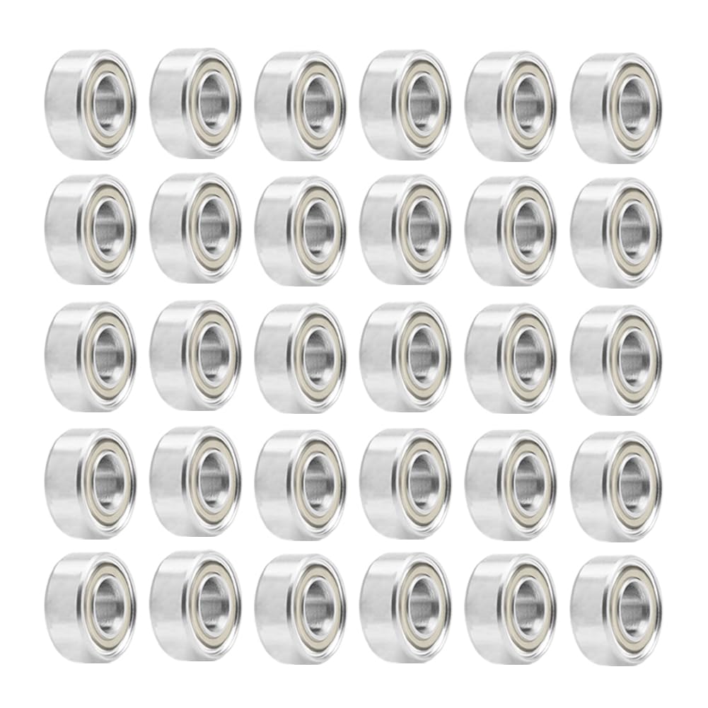 Sponsored Ad – Saipor 30Pcs 693ZZ Ball Bearings, High Speed Silent Small Bearing Deep Groove Double Shield Bearing Miniature Carbon Steel Bearings (3mm x 8mm x 4 mm)