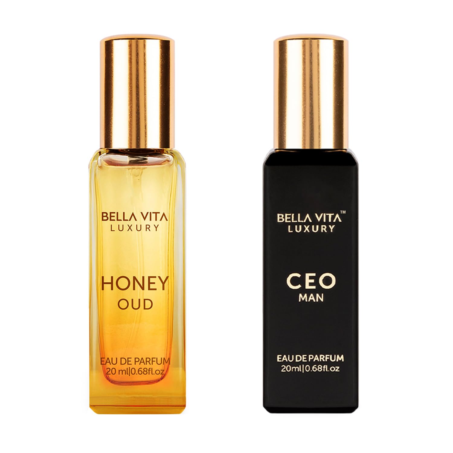 Bella Vita Luxury Ceo Man Liquid Eau De Parfum Honey Oud Unisex Eau De Parfum With Bergamot Patchouli Vanillapremium Long Lasting Sweet & Spicy Fragrance For Unisex 20Ml,Assorted