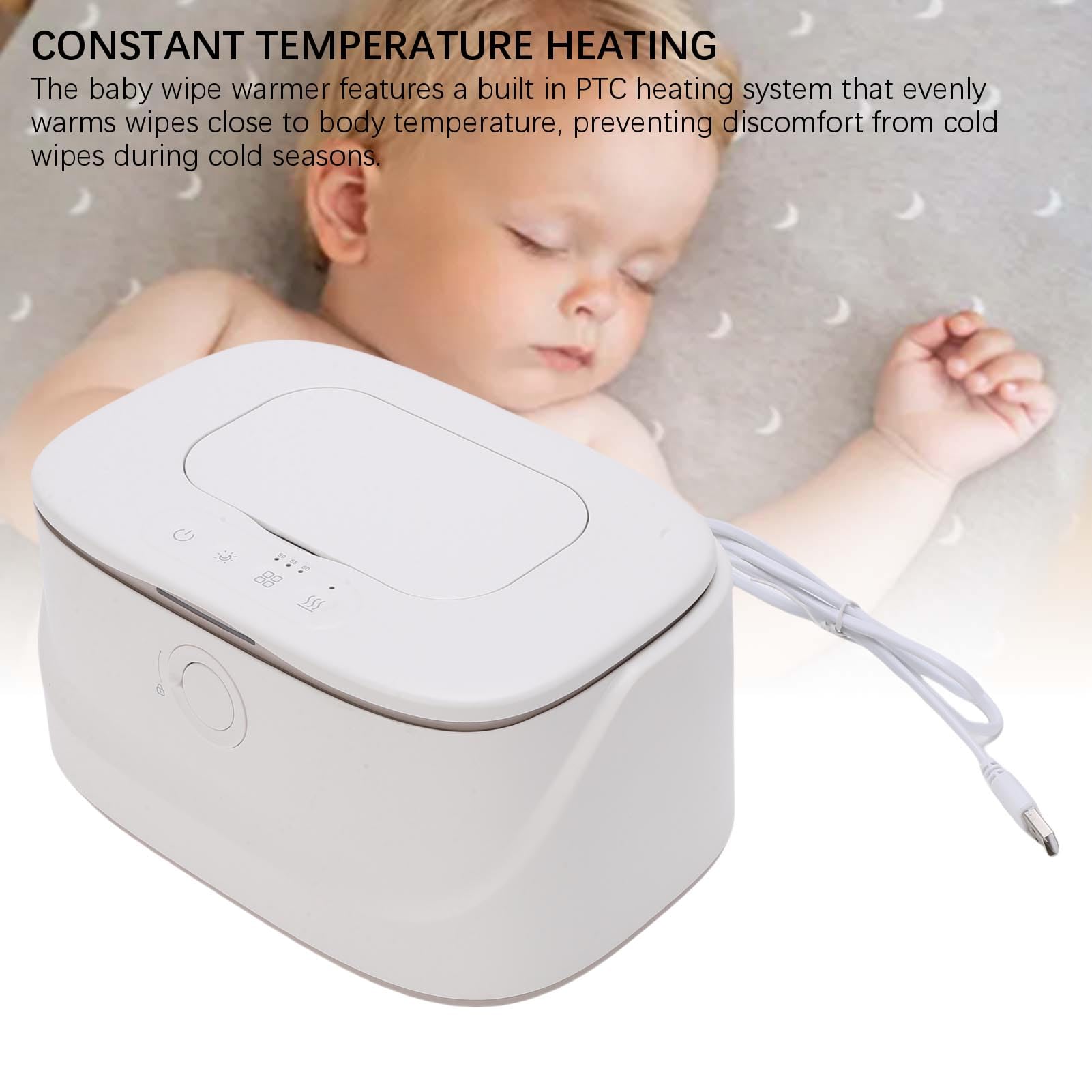 YWBL-WH Baby Wipe più Caldo, Pannolino Rapido Pannolini più Caldi con Luce Notturna, Capovolgimento Sigillato, Grande capacità, per Salviette per Bambini Standard