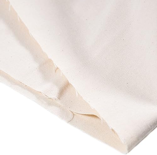 Lona de pato de algodón de 8 onzas de color natural Entelare por 2 yardas