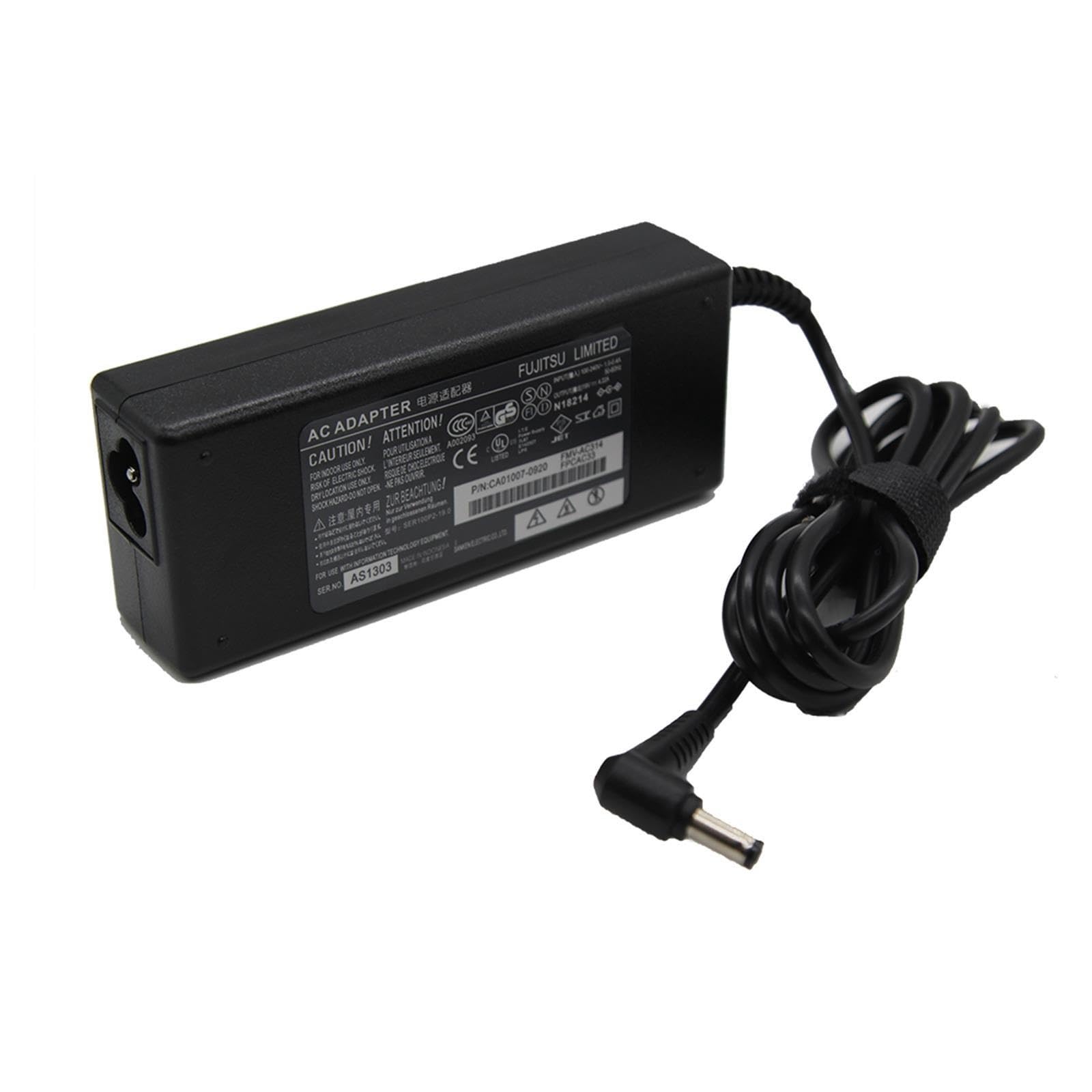 Cargador De Vuelta De 19V 4.22A 80W, Compatible con Fujitsu, Adaptador Lifebook ADP-80N AH531 AH550 B6220 AH532 AH530 AH522 Cargador De Ordenador Portátil(with UK Plug)