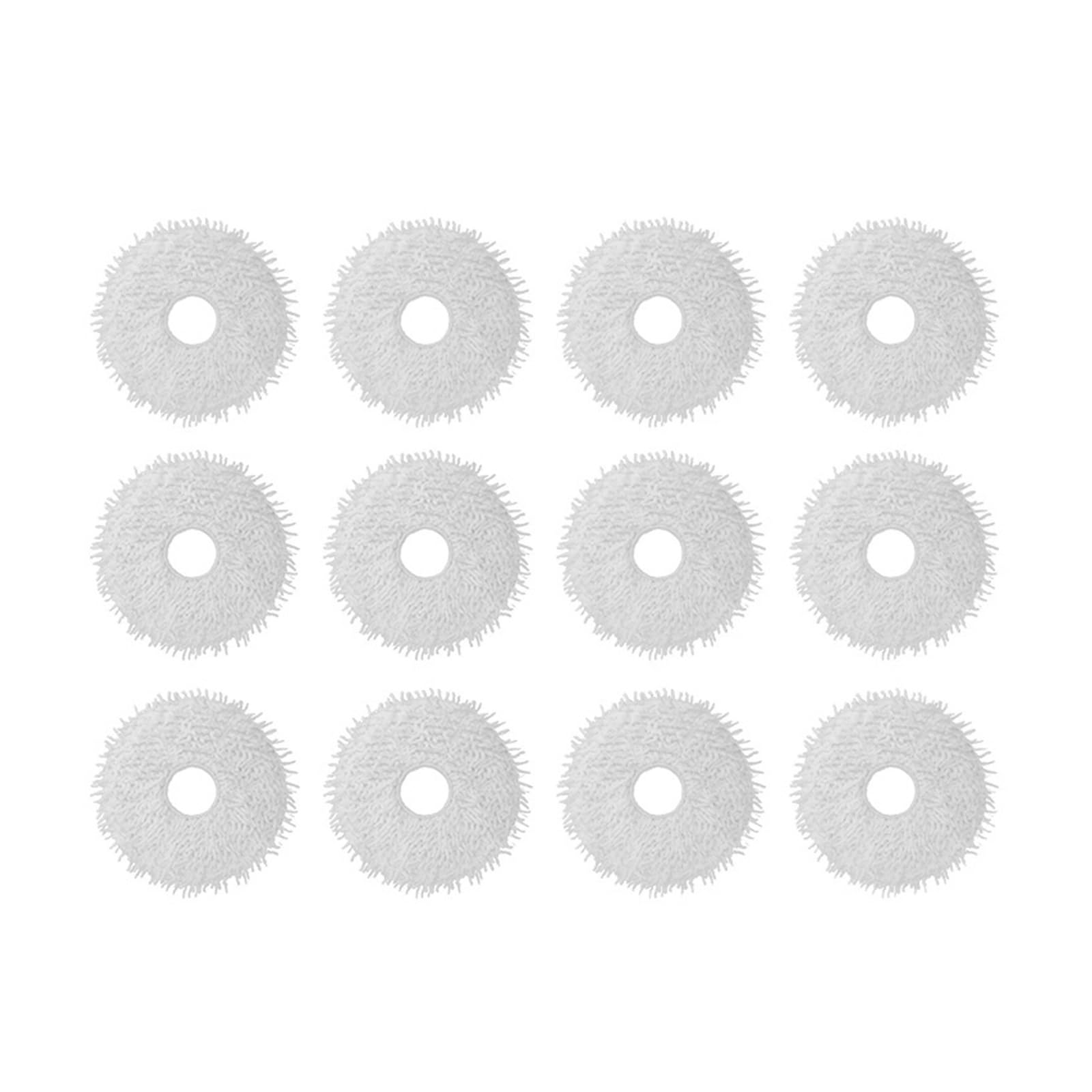Vividcrate Robot Vacuum Cleaner Parts Robot Cleaner Mop Cloth,Compatible For Midea,V12/Compatible For Eureka,J12 Ultra(12pcs)