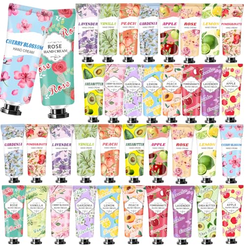 38 Pack Hand Cream Bulk Gifts Easter Basket Stuffers Mothers Day Gifts for Mom Teacher Appreciation Gifts Nurse Week Gifts for Women Birthday Gifts for Teen Girls Hand Lotion for Dry Cracked Hands