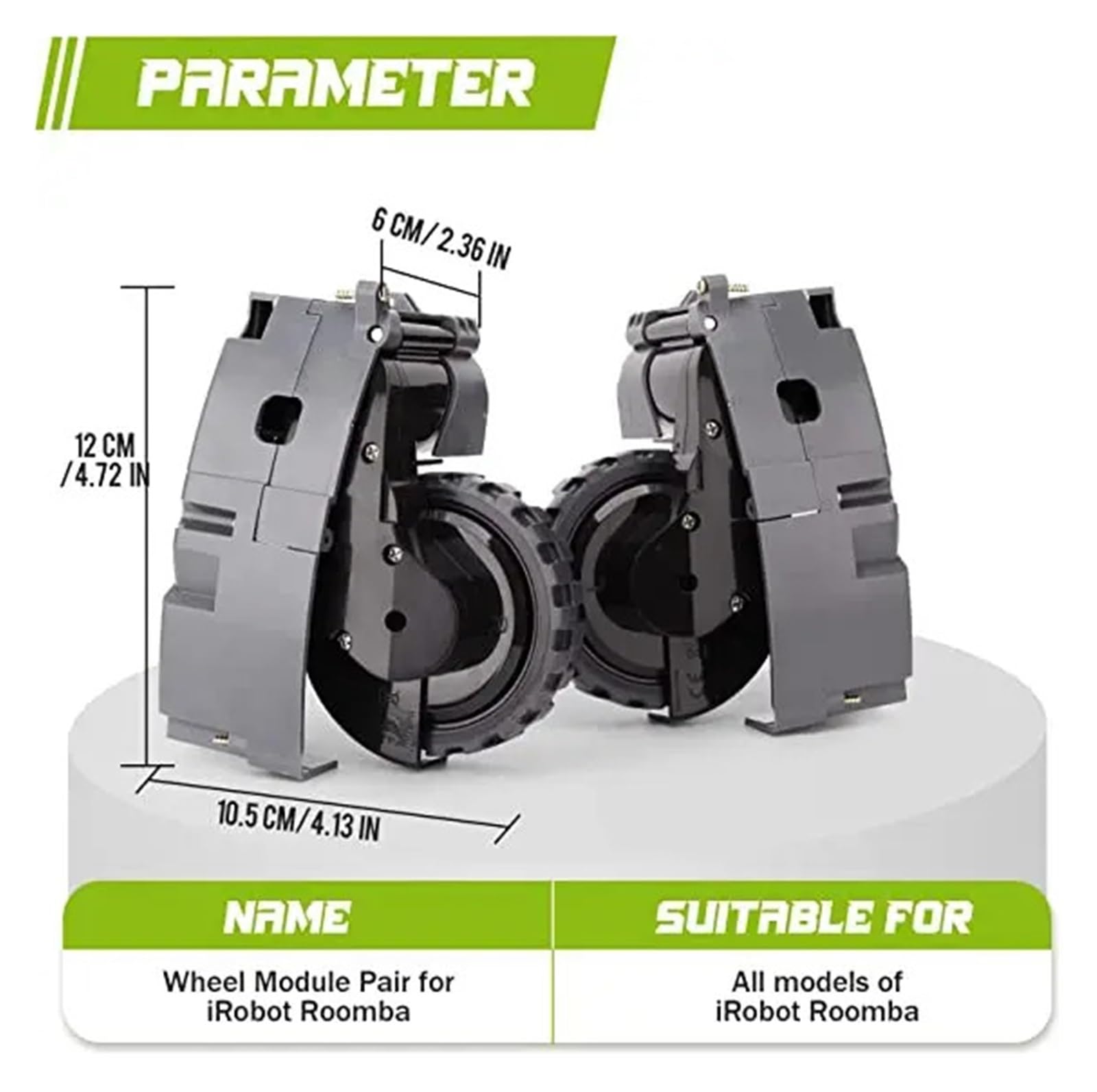 Amazon | 右と左の駆動ホイール モジュール ペア、iRobot Roomba 500
